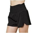 thumbnail image 1 of Timegard Workout Shorts for Women Quick Dry High Waisted Smocked Athletic Lightweight Gym Running Shorts, 1 of 6