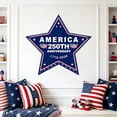 thumbnail image 4 of America 250th Anniversary Patriotic Shaped Banner, Polyester 1776-2026 Star/Rectangle/Oval/Pennant Wall Hanging Decor, 4th of July Independence Day Home Porch Party Decoration, 4 of 6