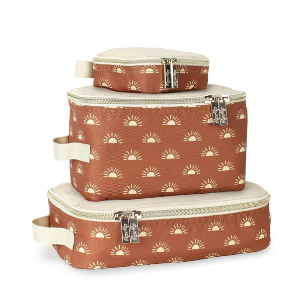 Set de 3 organizadores para viaje Itzy Ritzy en Terracota