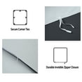 thumbnail image 6 of Duvet Cover with Pillowcase, Microfiber Reversible Soft Duvet Cover with Zipper Closure, 6 of 9
