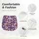 thumbnail image 4 of Balery Butterflies And Floral Pantalones cortos deportivos para mujer con forro y dos bolsillos, elásticos, para entrenamiento, gimnasio, yoga-Small, 4 of 7