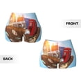 thumbnail image 5 of Haiem Trip to London No Front Seam Biker Shorts for Women Yoga Workout Gym Bike Shorts with Tummy Control Moisture-Wicking-Large, 5 of 9