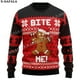 thumbnail image 4 of Suéteres de punto feos de Navidad con forma de hombre de jengibre, muérdeme, para Halloween, regalo de Navidad, para parejas, fiestas, unisex, informales, 1, 4 of 5