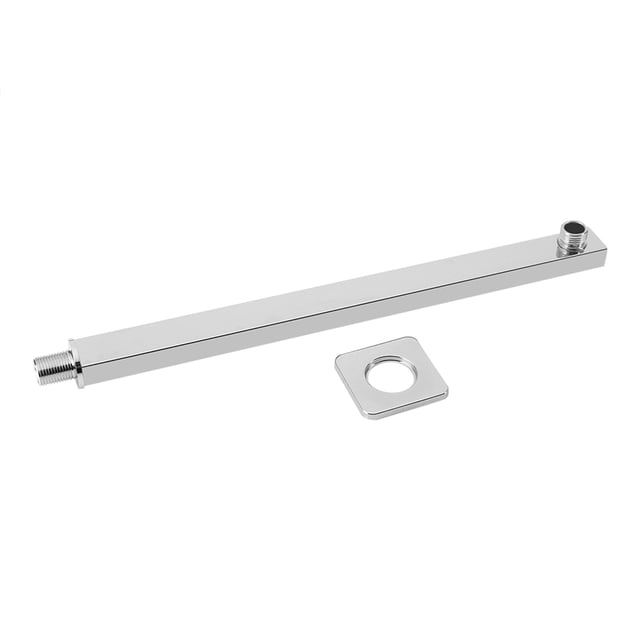 Brazo de Ducha Brazo de extensión de Ducha de Acero Inoxidable 35 cm Construcción sólida Herramienta de baño montada en la Pared para Cabezal de Ducha Plateado