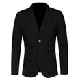 thumbnail image 2 of Chaquedeportiinformal pahombre chaquede punto con bolsillos Negro 48, 2 of 8