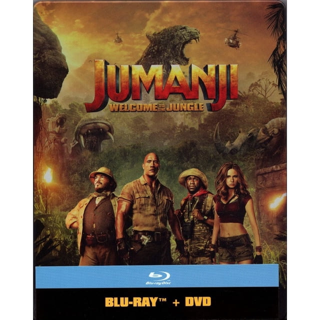 Jumanji En La Selva Jungle Steelbook Pelicula Blu-ray + Dvd Sony Blu-ray DVD