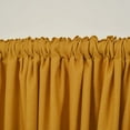 thumbnail image 4 of 3S Brother's Home Decorative M-Yellow Curtains Extra Wide Extra Long Luxury Colors Linen Look Custom Made 5-25 Feet Made in Turkey Hang Back Tab ( 1 Panel ) Home Décor (52"Wx84"L), 4 of 6
