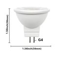 thumbnail image 1 of Minifoco LED MR11 GU4, lámpara halógena de bajo voltaje CA/CC 12V 3W COB, luz blanca cálida de alto brillo, reemplazo de 20W 50W, 1 of 4