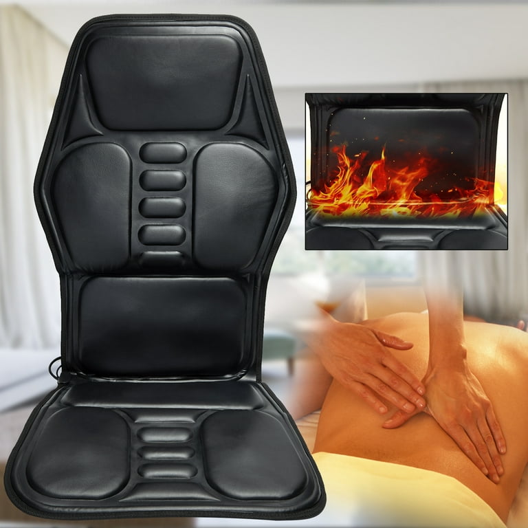 wo-fusoul Memory Foam Massage Seat Cushion - Back Massager with Heat, Massage  Chair Pad for Car Home Office Chair 