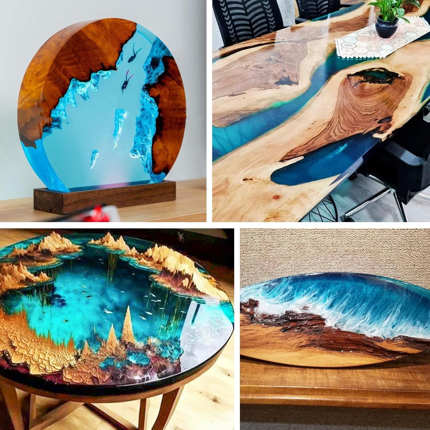 LET'S RESIN Deep Pour Epoxy Kit - 3 Gallon, 2-4 Inch Clear, Bubble Free for River Tables, Wood & Art Crafts