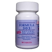 Formula 303 Maximum Strength Natural Muscle Relaxant 90 Tablets