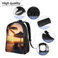thumbnail image 5 of Fotbe Hawaiian Sunset Beach Travel Laptop Backpack, Business Slim Sturdy Laptops Backpack, Water Resistant College School Computer Bag Gift for Men & Women Fits 15.6 Inch Notebook, 5 of 8