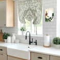 thumbnail image 5 of Sage Green Boho Tie Up Curtains 45 Inches Long, Kitchen Window Curtains Over Sink, Vintage Abstract Art Ethnic Tribe Small Window Curtains Shade Balloon Curtains Valances for Bedroom/Cafe 34"x45", 5 of 8