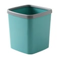 thumbnail image 3 of Small Trash Can with Lid, Mini Trash Can for Bathroom, Office and Bedroom, Small Bathroom Garbage Can with Swing Top, Compact Waste Basket for Desk, Dorm & Home, Light Blue - Xuniizn, 3 of 7