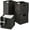 Black, variant on WSWJY 13x13in Pack of 5 Cube Storage Baskets, Water Hyacinth Multipurpose Collapsible Organizers, Handwoven Laundry Totes for Laundry, Living Room, Kids Room & Nursery - Black