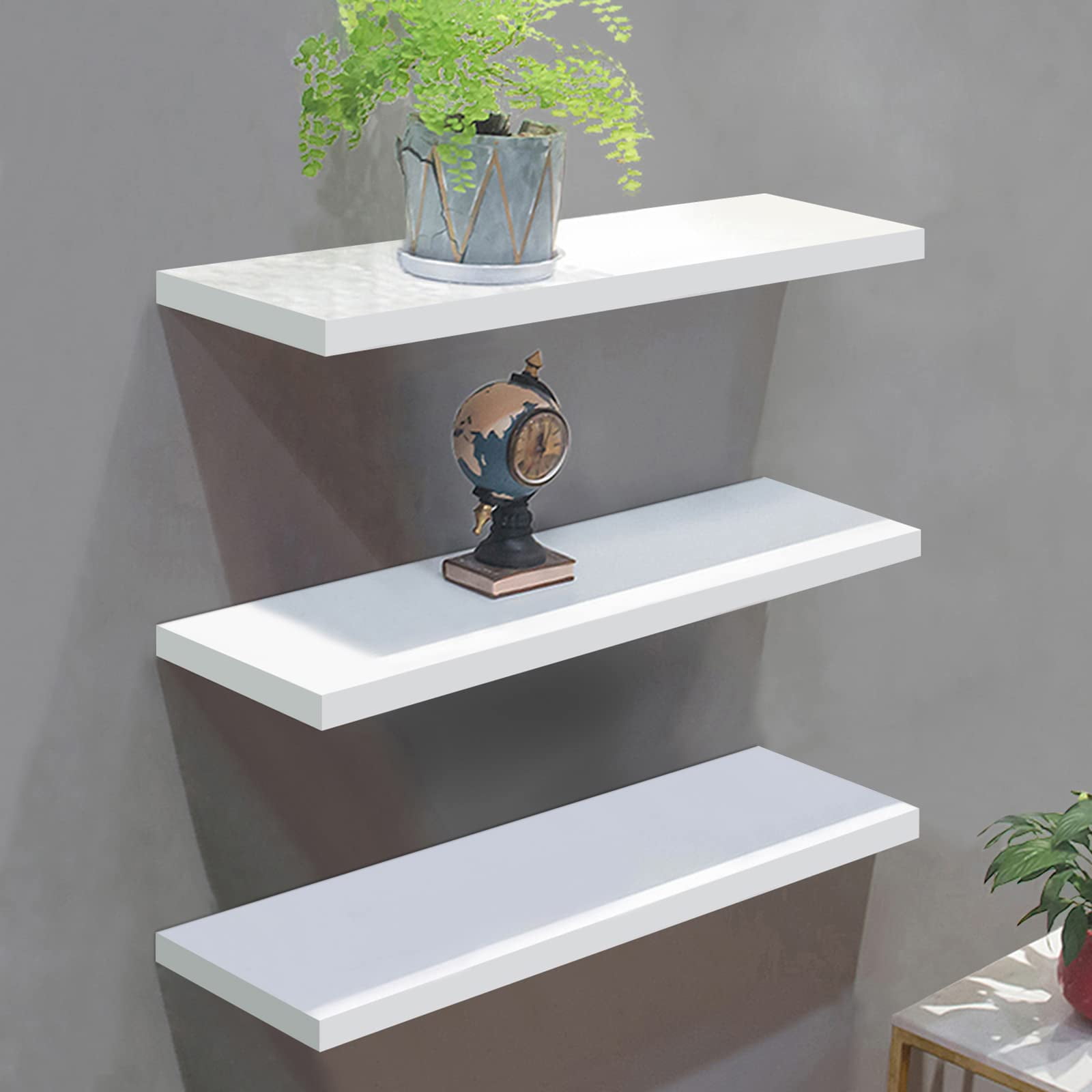 upsimples Floating Shelves for Wall Décor Storage, Wall Mounted