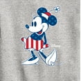 thumbnail image 3 of Disney - Americana - Minnie Flag Pattern - Toddler And Youth Crewneck Fleece Sweatshirt, 3 of 5