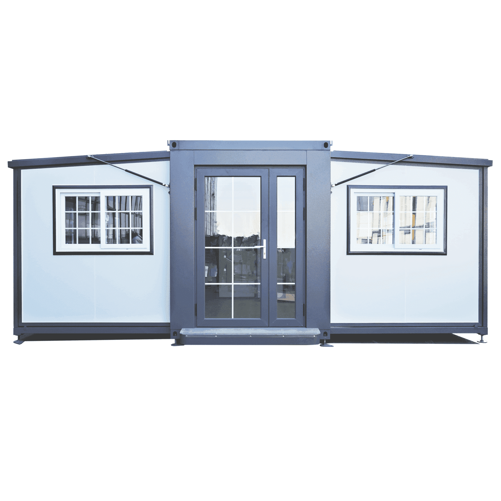 Chery Industrial Outdoor Modern Prefab House Shed Playhouse, Prebuilt, Expandable, 19ft x 20ft - Weather Ready