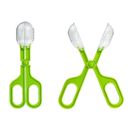 Reptile Terrarium Cleaning Scoop, Plastic Insect Feeding Tongs with Scissor Grip for Geckos and Lizards