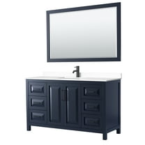 Wyndham Collection Wcv252560s-Vca-M58 Daria 60" Free Standing Single Basin Vanity Set -