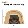 thumbnail image 3 of COSIEST 10'x20'Heavy Duty Carport ,Portable Outdoor Canopy Garage with Waterproof PE Roof and Steel Frame, 3 of 8