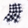 thumbnail image 6 of Slipper Socks for Women with Grippers Non Fuzzy Grip Winter Warm Cozy Thick Comfy Soft Cabin Socks, 6 of 7