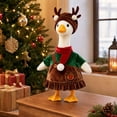 thumbnail image 2 of Aurorax Christmas Porch Goose Outfit 19 inch,Goose Clothes for Cement Goose Porch Goose 23"/17",Holiday Reindeer Hat Green Porch Goose Accessories for Yard Outdoor Garden, 2 of 8