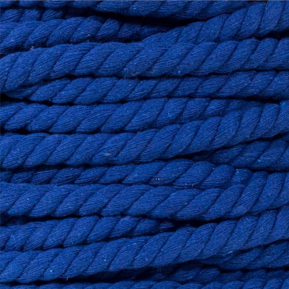 Super Soft 3 Strand Twisted Cotton Rope - Multiple Colors to Choose from in Various Diameters and Lengths