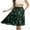 08-Black Green Leaf, variant on JWD Women's Skirts Flowy Maxi Skirt Summer Long Midi Length Casual Skirt Elegant Cool Dress with Pockets Black L