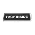 thumbnail image 2 of TEHAUX 1Pack Acrylic Emergency Fire Alarming Sign Black Rectangular for Building Owners Safety Guidance, 2 of 6