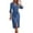 Womens Fall Trendy Dress Sky Blue, variant on OSFVNOXV Jacket Dress for Women Long Sleeve Cotton Belted High Waisted Knee Length Cocktail Formal Dress for Office Workwear