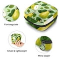 thumbnail image 3 of Pear Sanitary Bags Pad Bag Hidden Money Pouch for Travel Small Storage Bag Organizer Case, Plush Fabric Oxford Cloth Sponge Material, 4.7x6.6x6.6 in, 3 of 6