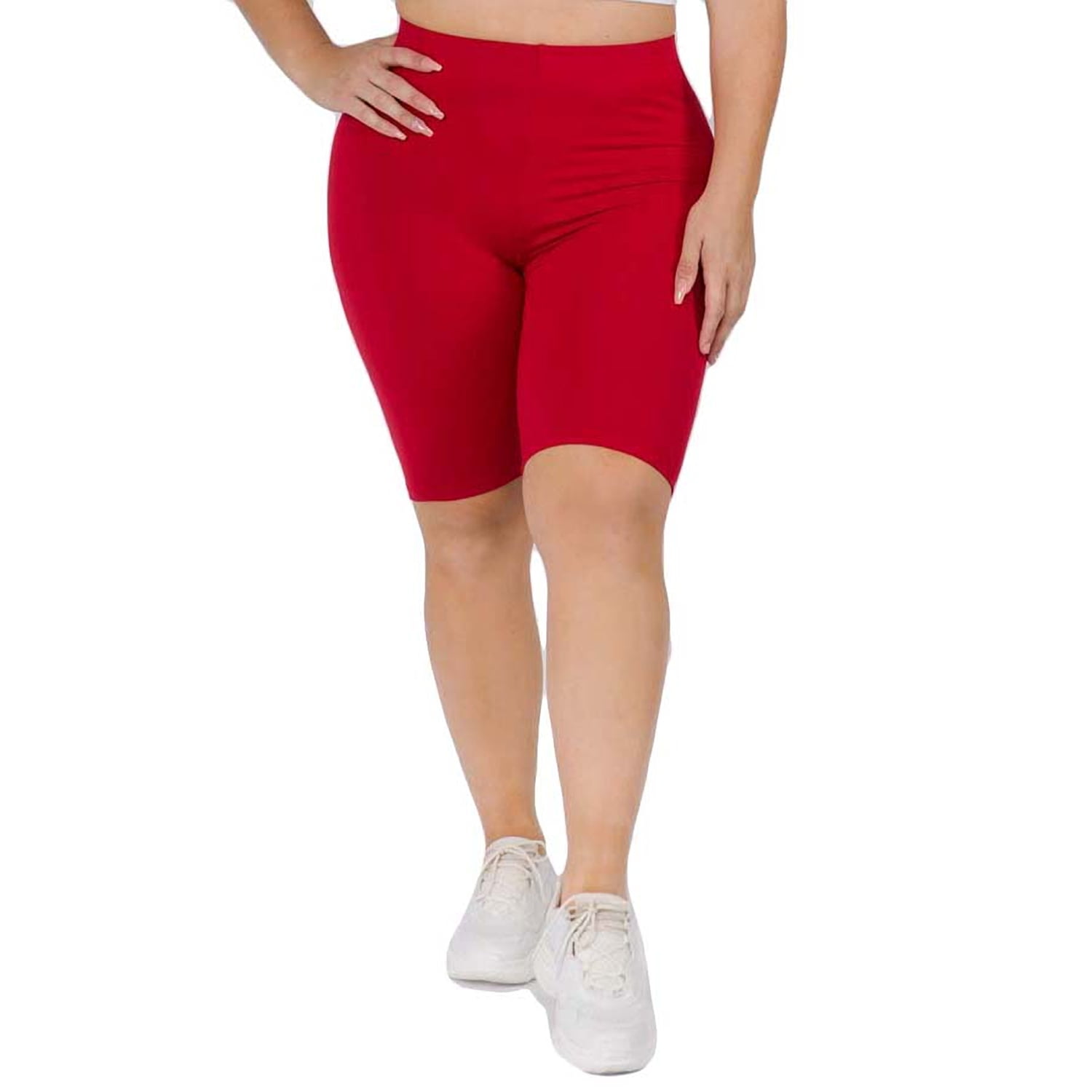 Women's Plus Size Peach Skin Biker Shorts. (6 Pack) • Peach Skin • Short  leg design • Comfortable and easy pull-up style • Solid color, Very  Stretchy • Fits like a Glove •