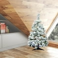 thumbnail image 4 of Vickerman Artificial 36" X 24" Indoor Flocked Alaskan Pine Christmas Tree, 100 Dura-Lit® Multi-Colored LED lights, 4 of 4