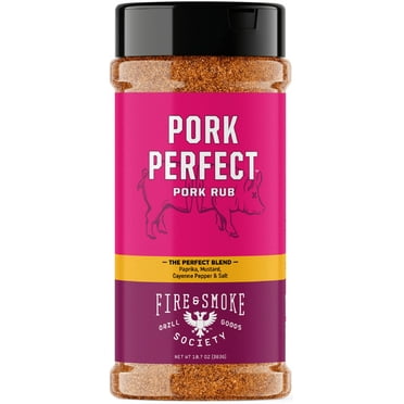 Fire & Smoke Society Pork Perfect Spice Blend, BBQ Seasoning, 10.7 Ounce Mixed Spices & Seasonings