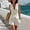 White women's two piece blazer shorts set a1, variant on Cagogo Women's Sleeveless V Neck Blazer Shorts 2 Piece Set Solid Elegant Vacation Outfit Slim Two Piece Matching Lounge Suits Summer Cruise Travel Clothes, White XL