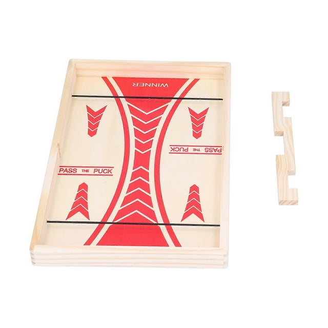 Wooden Ice Hockey Game Board Game ParentChild Interactive Tabletop Gobang Game(S 2-In 1 )