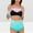 Mint Green, variant on Women's Two Piece Swimwear Fringe Detail Bikini Set Boho Style,Women's Ruffled Swimsuit Set Multicolor L