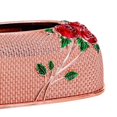 thumbnail image 3 of Estuche de pañuelos faciales con estampado de rosas, 24,5 x 13,5 x 9,5 cm para baños, restaurantes, oficinas, hogar, automoción Rojo Baoblaze Tejido, 3 of 7