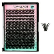 VAVALASH Individual Cluster Lashes 50D-0.07-D-9-16MIX DIY Eyelash Extension 280 Lash Clusters Faux Mink Slik Individual Lashes Easy Full Lash Extensions DIY at Home (50D-0.07-D-9-16mm Mix)
