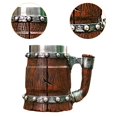 thumbnail image 6 of Tongina Barrel Beer Mug Bar Restaurant Mug Camping Tumbler Stainless Steel Drinking Tankard Mug Coffee Mug for Office Gift Party, 6 of 8
