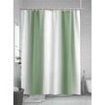 thumbnail image 5 of Sage Green White Ombre Standard Shower Curtain Set, Waterproof Shower Curtains for Bathroom, Modern Abstract Art Farmhouse Gradient Washable Fabric Bath Curtain for Bathtub with Hooks 72x72 Inches, 5 of 6