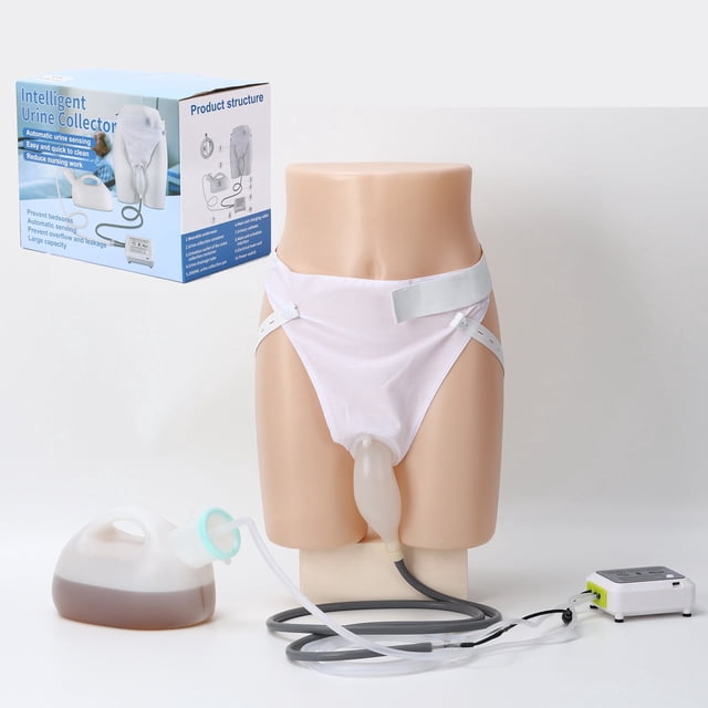 Elderly Intelligent Electric Urine Collector Automatic Sensing Urinal System with 2000 ml Urinal, Adjustable Waist Belt, Anti-Leakage Design, Immediately Absorb Urine Charging Type