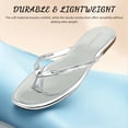 thumbnail image 3 of Flip Flops for Women Thong Flat Sandals Lightweight Minimalist Non-Slip Memory Foam Sole Open Toe Casual Vacation Daily Essentials Classic Beach Slippers, 3 of 7