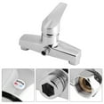 thumbnail image 4 of Tebru Bathtub Faucet,Shower Faucet,Zinc Alloy Bathroom Bathtub Single Handle Faucet Wall Mounted Bath Shower Valve Mixer Tap, 4 of 8