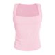 thumbnail image 4 of Camiseta sin mangas de verano ajustada para mujer: sin mangas, color liso, poliéster transpirable, corte ajustado, versátil para combinar con pantalones cortos o faldas., 4 of 5