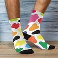 thumbnail image 7 of Coolnut Strawberries Texture Compression Socks for Women&Men Circulation-Best Support for Nurses,Running,Athletic-1 Packs, 7 of 7