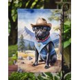 thumbnail image 3 of Yorkshire Terrier Yorkie Cowboy Welcome House Flag, 3 of 5