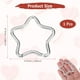 thumbnail image 3 of Uxcell Clip de Resorte en Forma de Estrella [1 Paquete] - Clip de Llavero Gancho de Resorte [Plata/Aleación de Aluminio], 3 of 6