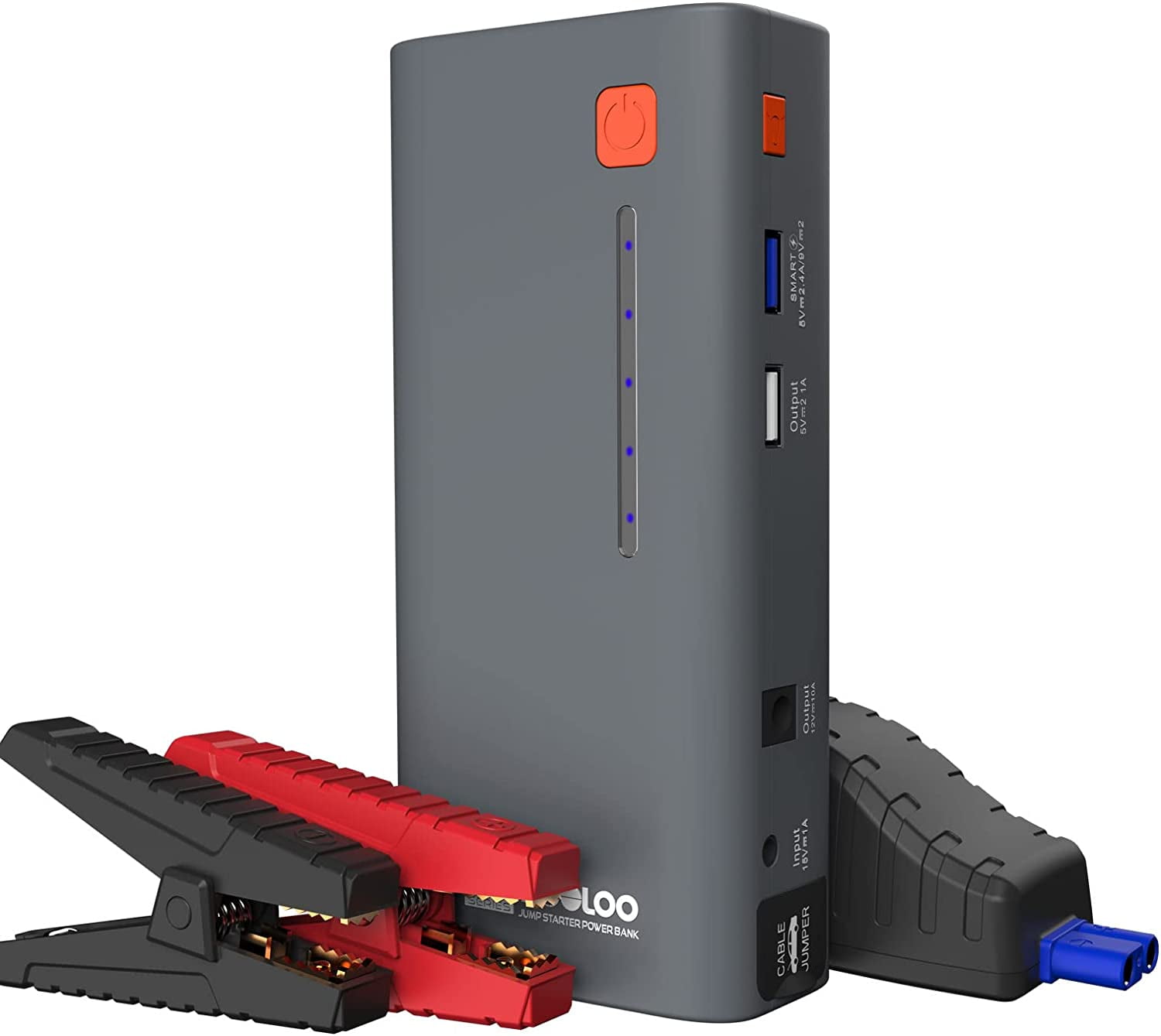 Gooloo GF01 Jump Starter Power Bank Charges Your Phone and Starts